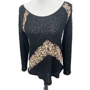 Areve sweater sash can tied I. The front or back size small